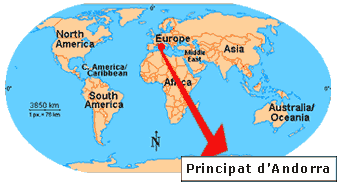 Mapa mundi: Principat d'Andorra